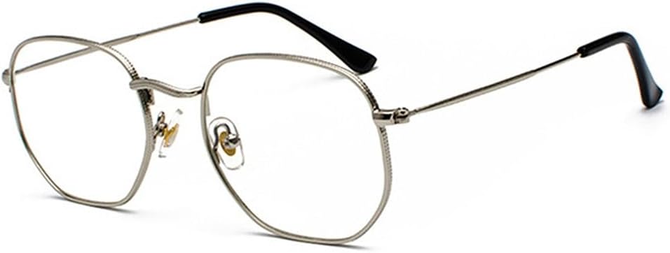 

Защитные солнцезащитные очки для мужчин и женщин | Маленькая металлическая оправа с градиентным цветом | для вождения и занятий спортом на открытом воздухе generic, Silver-clear