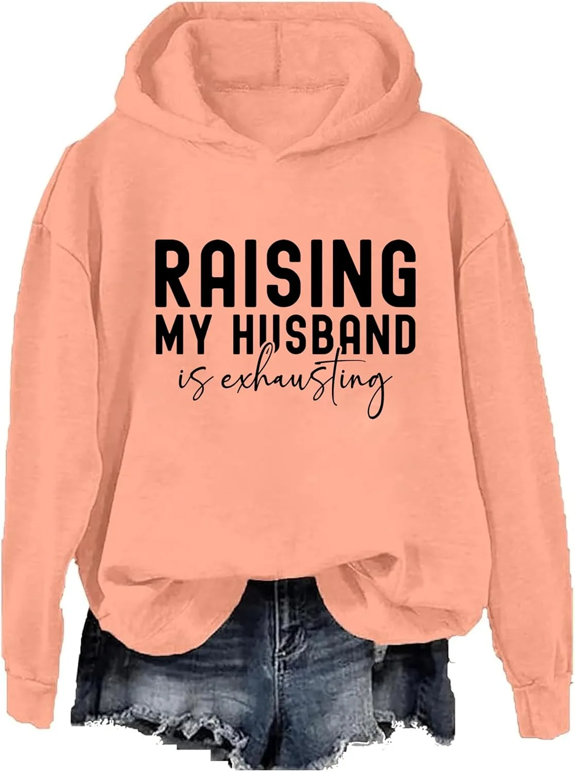 

Толстовка Raising My Husband Is Exhausting A AHHYESS