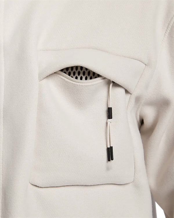 Рубашка sportswear tech wool shirt 'grey' Nike, серый — фото 3