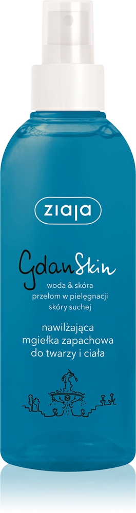 

Увлажняющий спрей для лица Gdan skin Ziaja, 200 мл