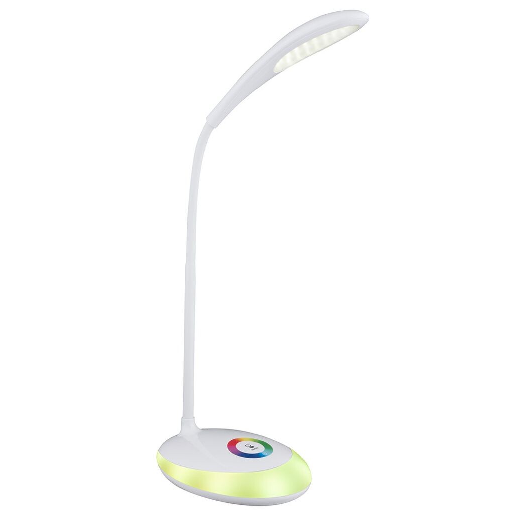 

Настольная лампа RGB LED, подвижное пятно, сенсорный диммер, В 48 см, MINEA etc-shop, белый