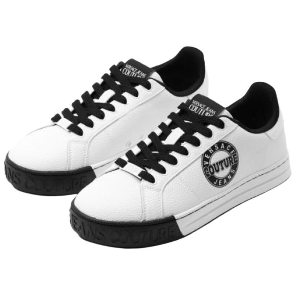 Versace Jeans Couture Мужские низкие скейтбордные кроссовки Court 88, белый — фото 4