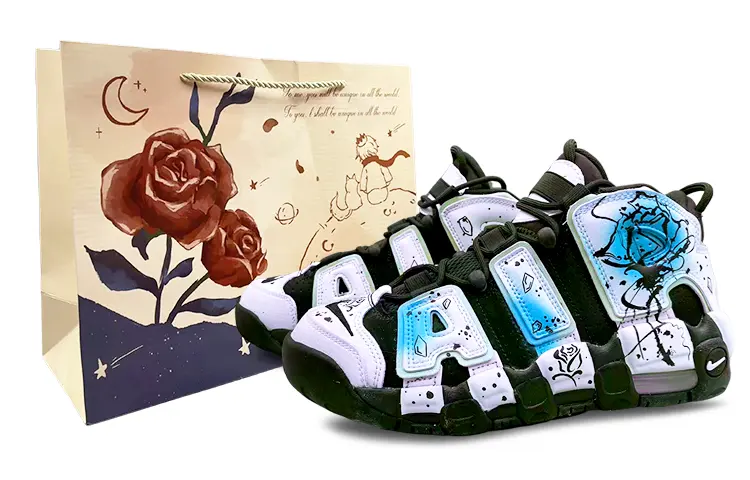 

Кроссовки Nike Air More Uptempo Vintage Basketball Shoes Women's Mid-top Black, голубой, Синий, Кроссовки Nike Air More Uptempo Vintage Basketball Shoes Women's Mid-top Black, голубой