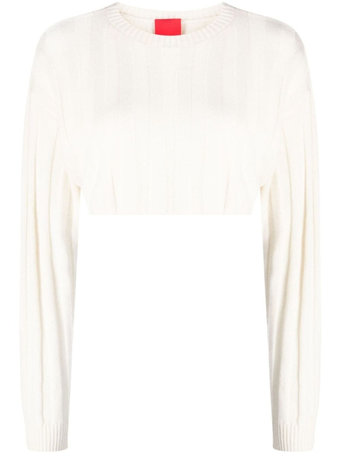 

Укороченный джемпер Remy в рубчик Cashmere In Love, белый