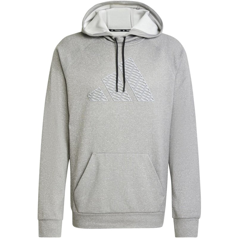 

Толстовка с капюшоном, большой логотип для игры и тренировок Adidas, цвет mgreyh