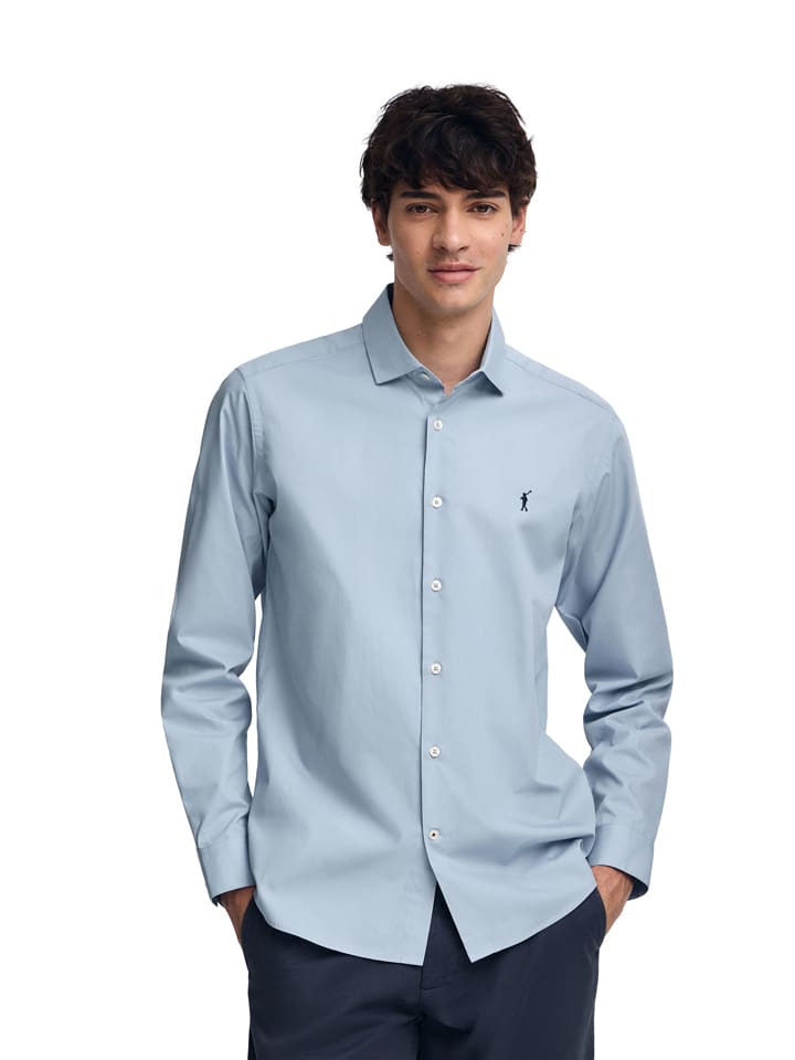 

Polo Club Рубашка - приталенный крой - светло-голубого цвета