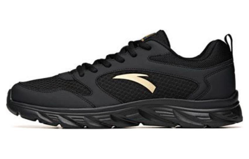 

ANTA Скользоустойчивые дышащие легкие мужские кроссовки Low top черные с золотом