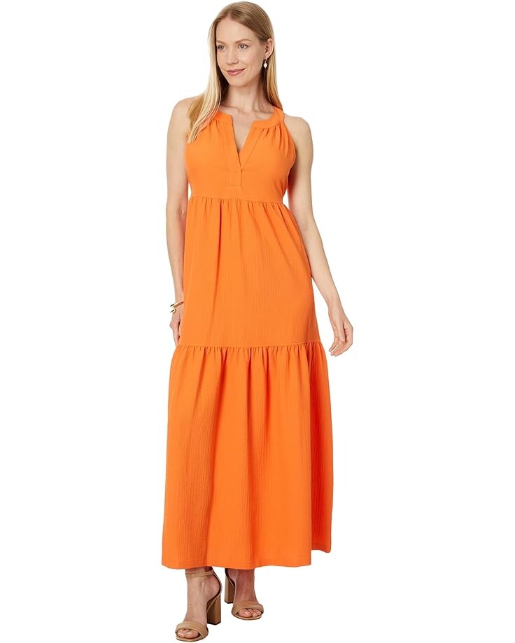 

Платье Calvin Klein Halter Gauze Maxi Dress, цвет Starburst