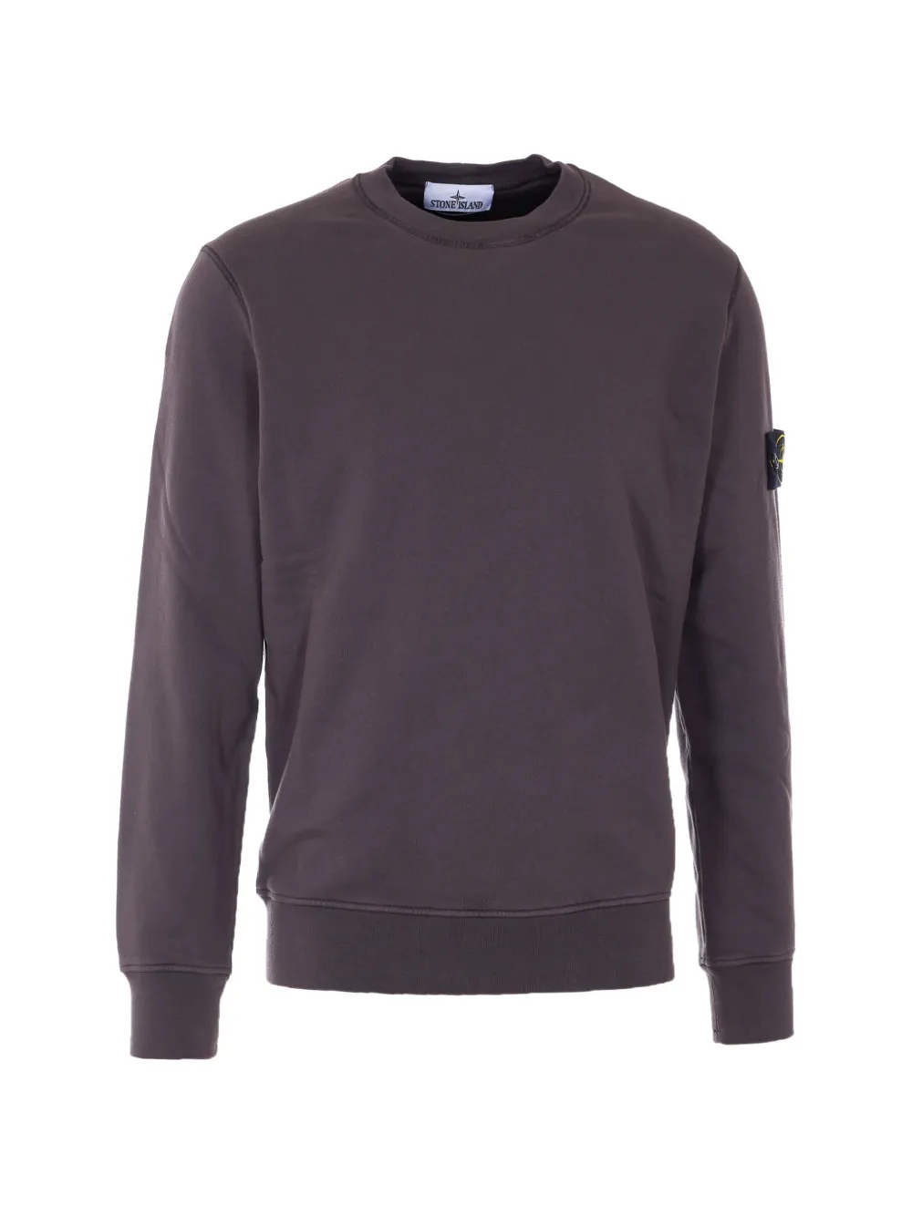 

Свитшот с нашивкой-логотипом Stone Island, серый