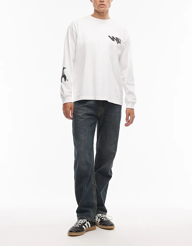 

Джинсы Levi's 555 свободного прямого кроя темного цвета