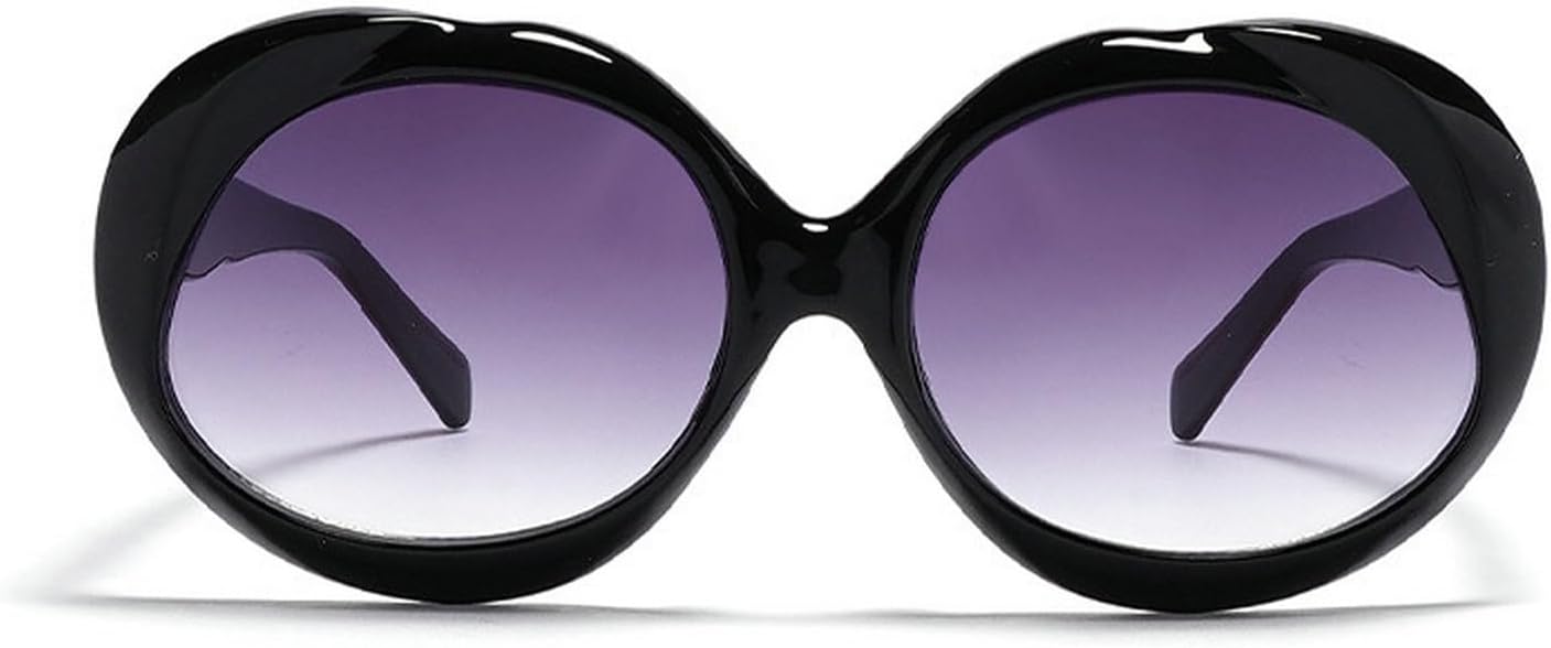 

Laureles Классические винтажные женские солнцезащитные очки в большой круглой оправе, мужские солнцезащитные очки оранжево-синего цвета с защитой от УФ-излучения UV400, C1