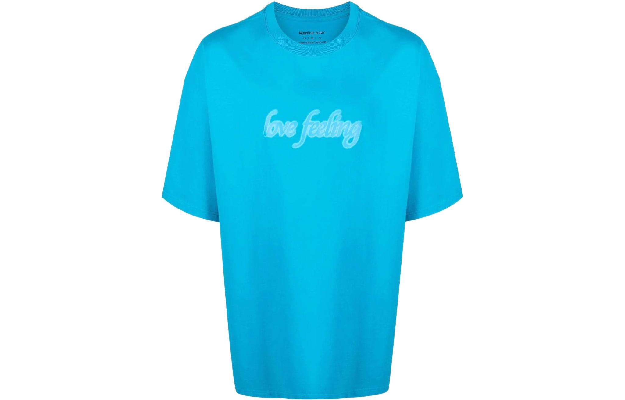 

Martine Rose Футболка мужская синяя, Синий, Martine Rose Футболка мужская синяя