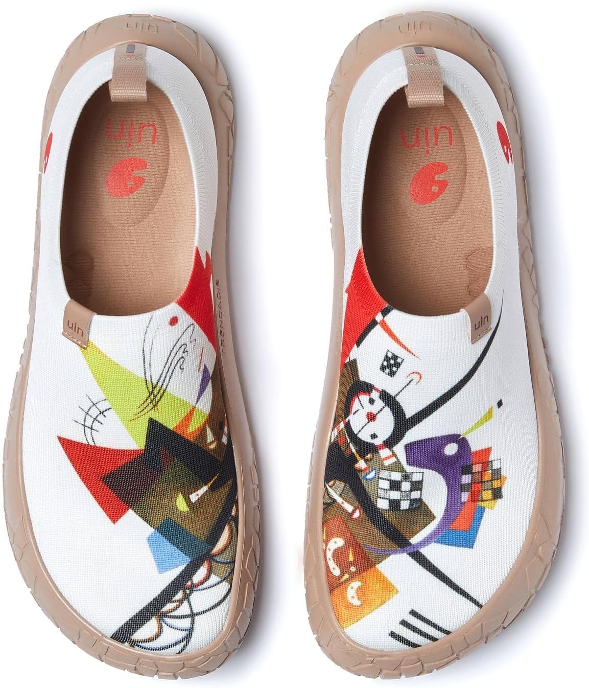 

Мужские лоферы UIN, раскрашенные туристические туфли, слипоны для прогулок, повседневные легкие удобные модные кроссовки Toledo Destination, белый