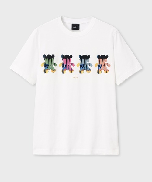 

PS Paul Smith Футболка с принтом "Раскрашенные мини-мишки", Paul Smith, белый