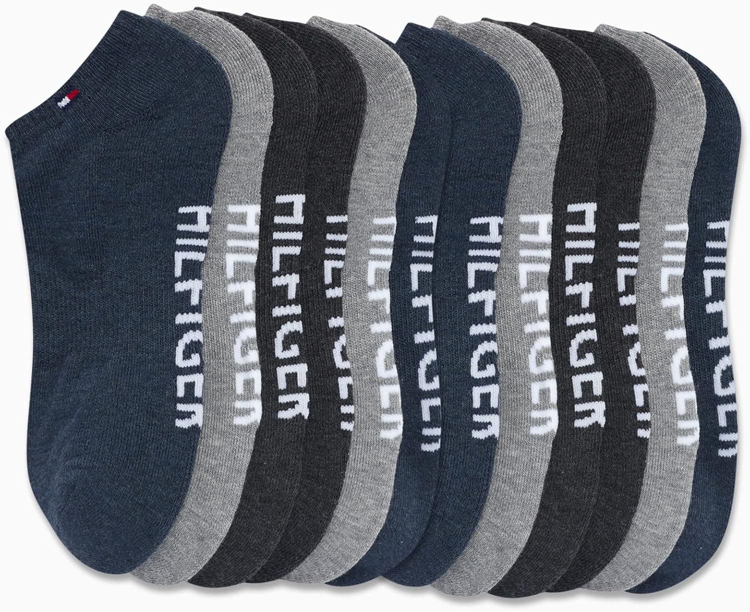 Мужские спортивные носки Tommy Hilfiger - носки Cushion, непрозрачные (6 шт.), Blue Assorted — фото 4