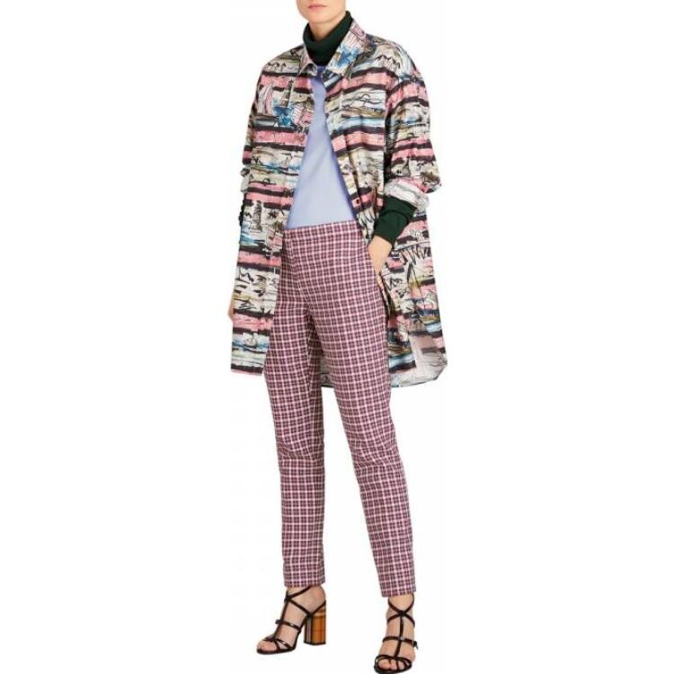 Брюки Burberry, женские, фуксия — фото 3