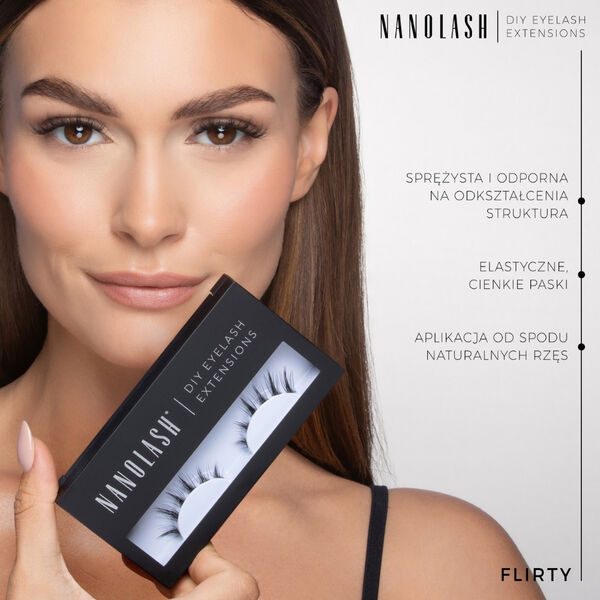 Кокетливые накладные ресницы в пучках, 36 шт./1 упаковка. Nanolash Diy eyelash extensions — фото 3