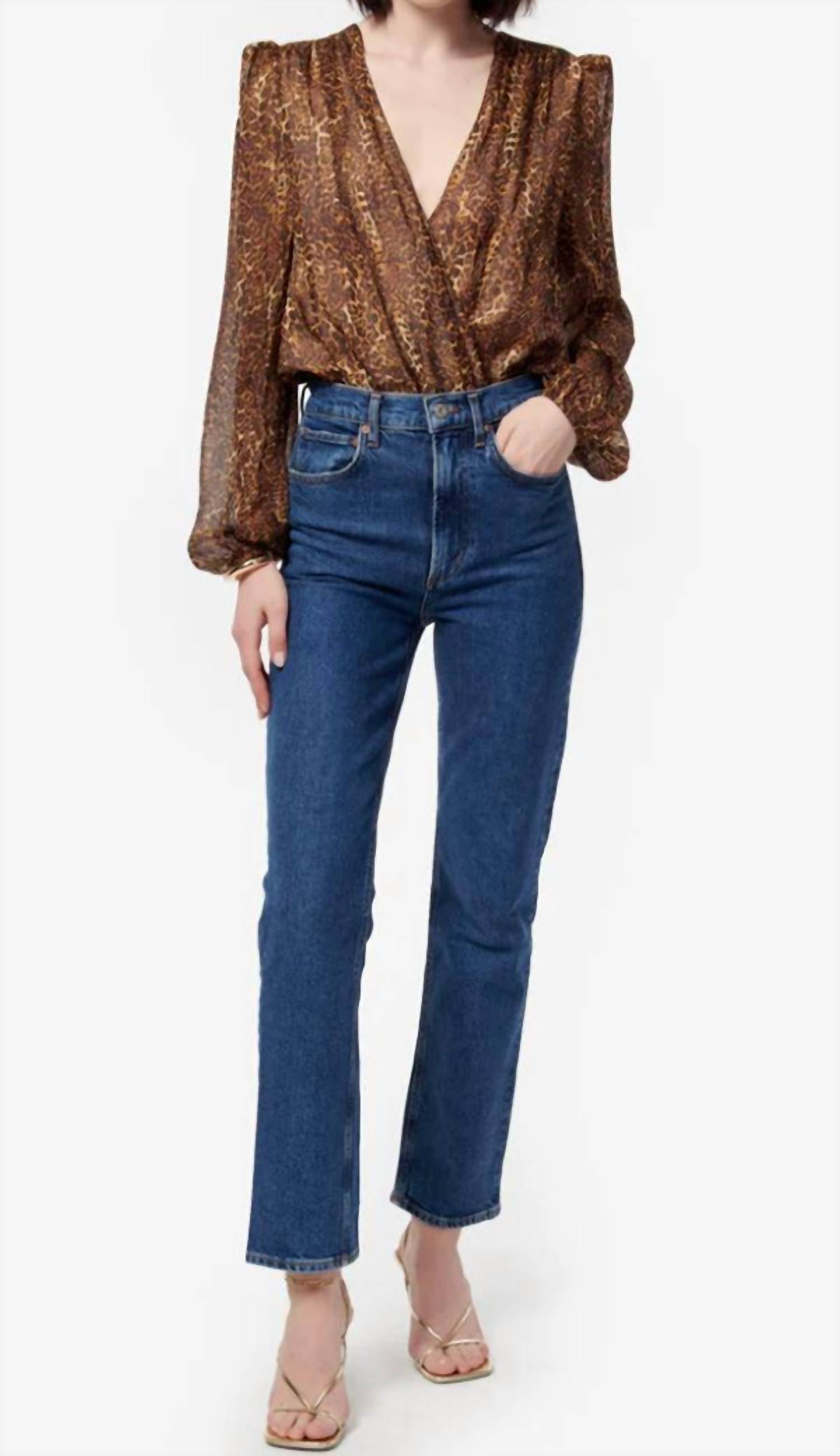 

Боди Isa с анималистичным принтом Cami NYC, цвет animal print