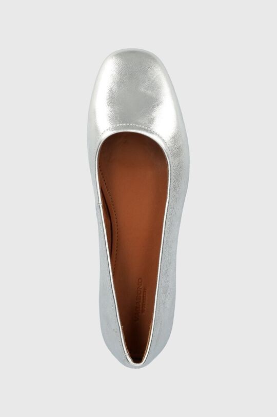 Кожаные балетки Vagabond JOLIN Vagabond Shoemakers, серебро — фото 4