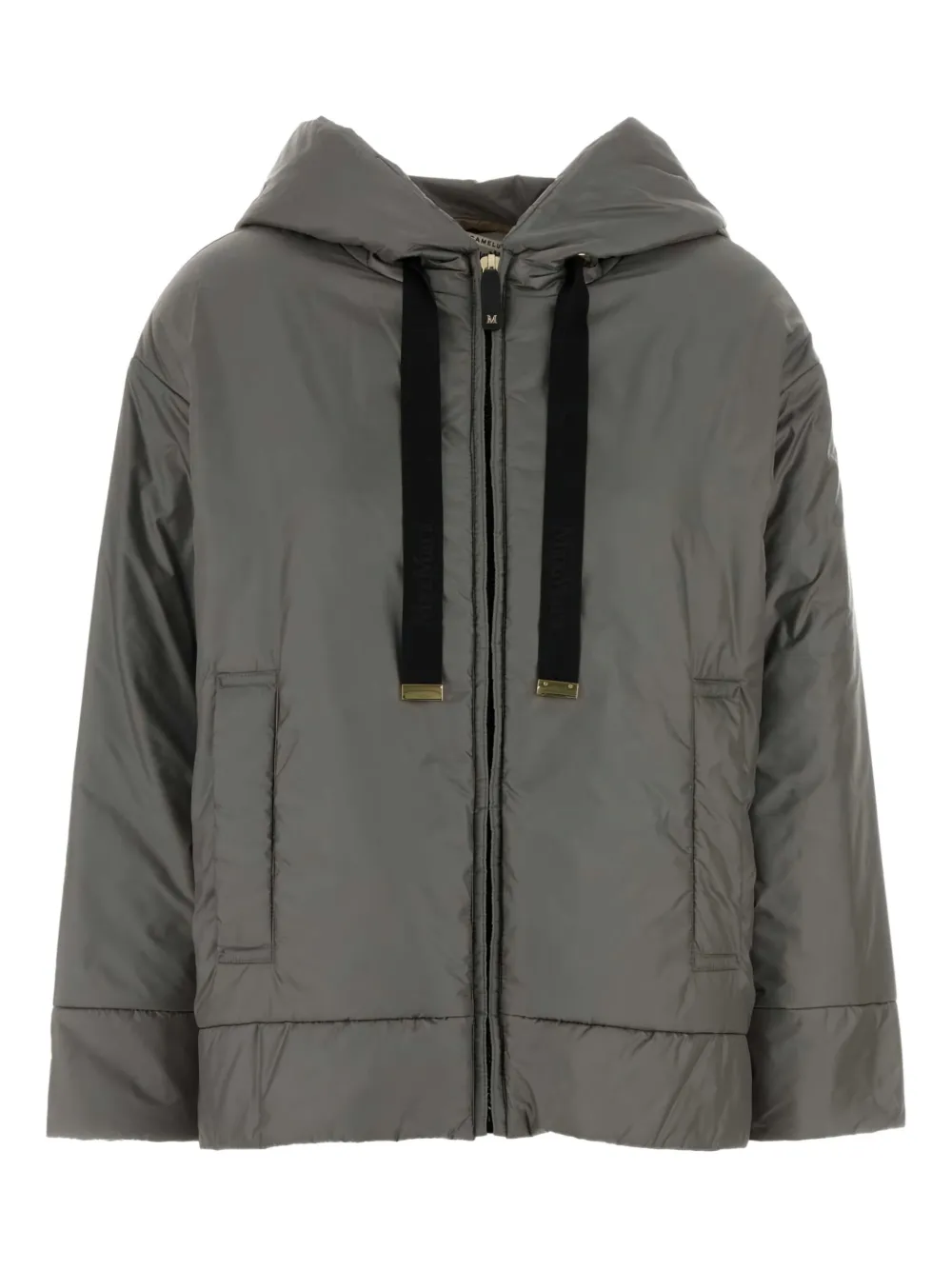 

Пуховик с капюшоном MAX MARA, серый