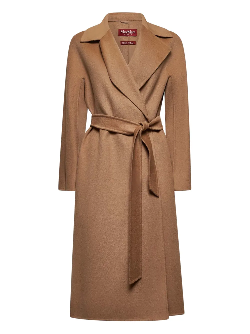 

Пальто-халат с поясом MAX MARA, коричневый