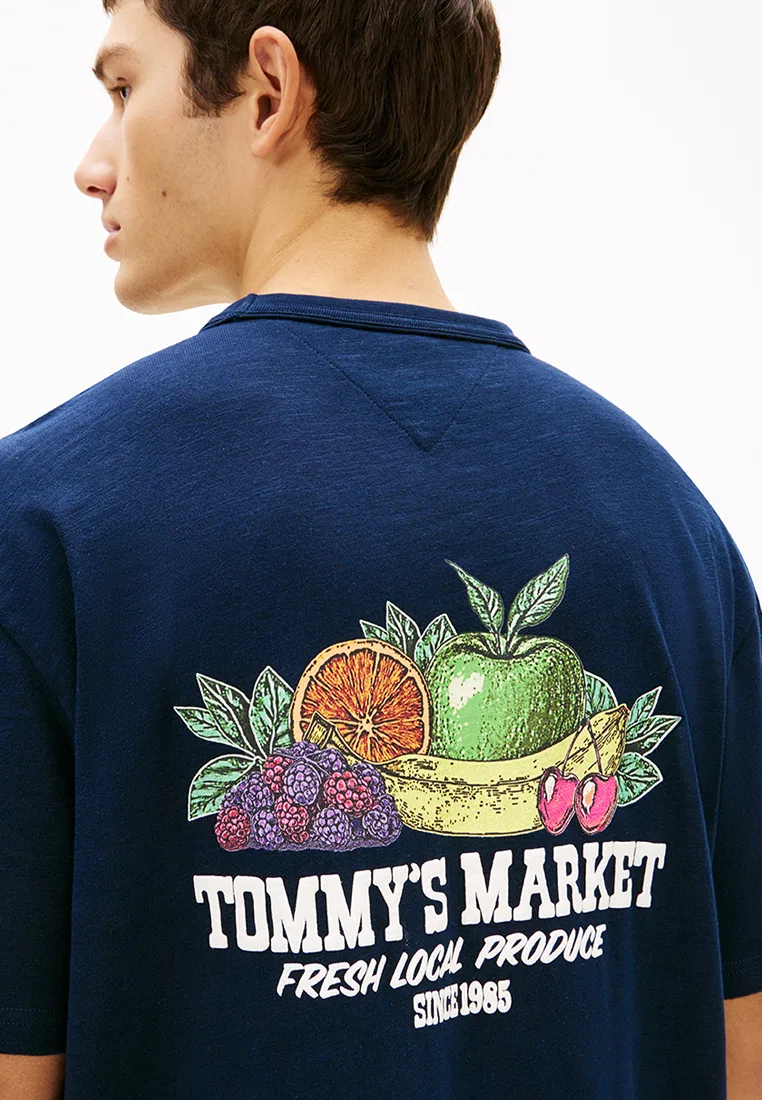 Футболка с коротким рукавом, свободный крой, Tommy Jeans Tommy Hilfiger, темно-синий — фото 3