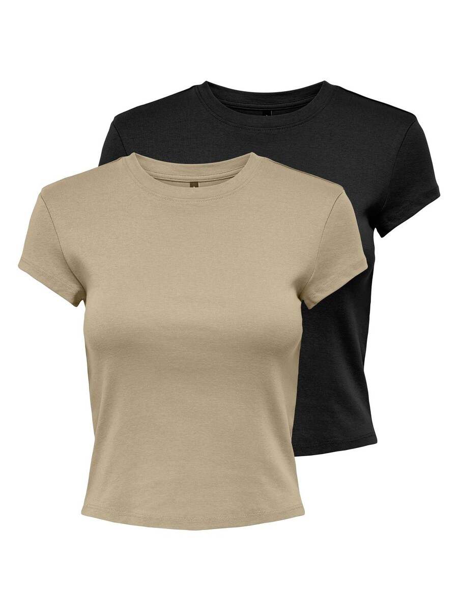 

Футболка ONLY Shirt, цвет dark beige/black