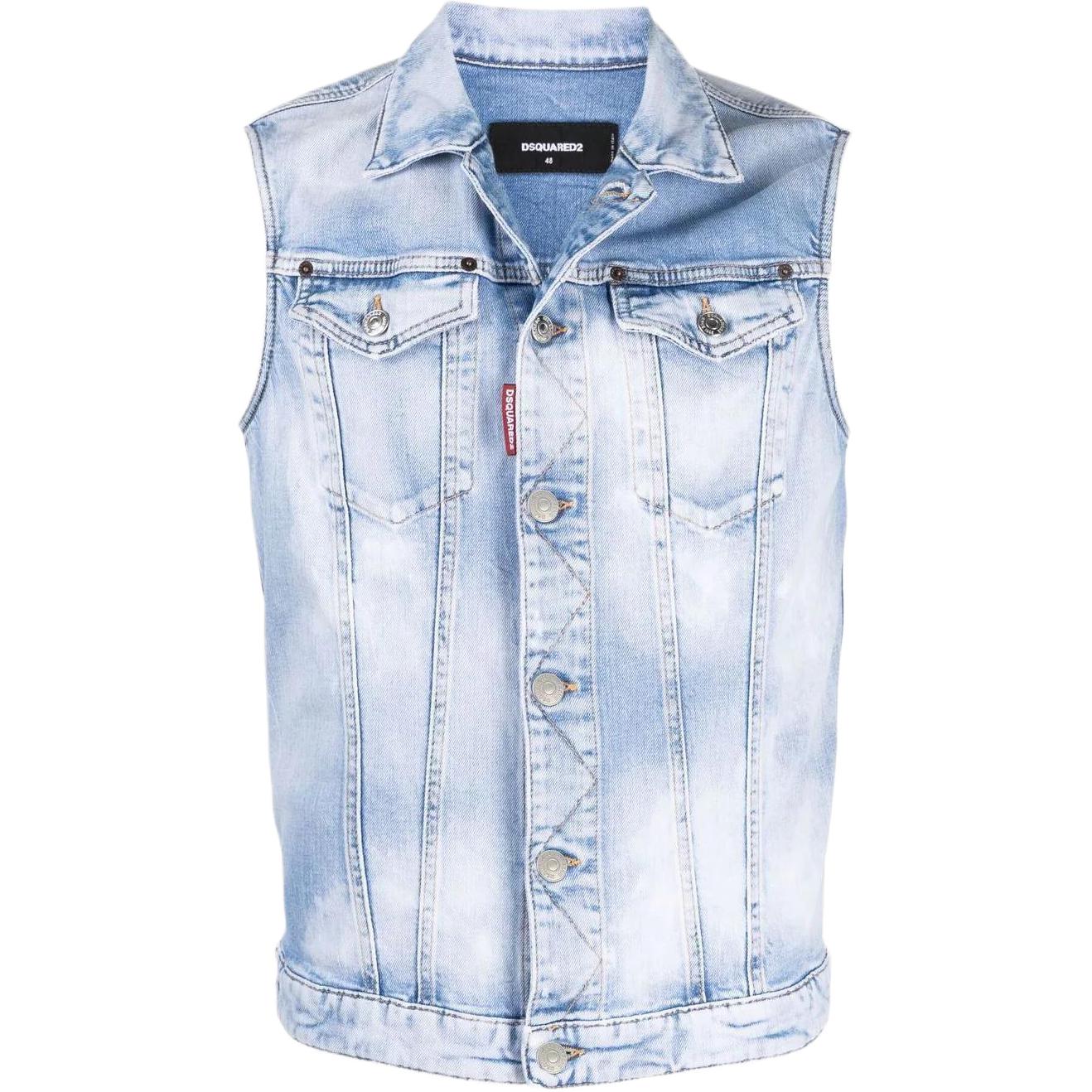

DSQUARED 2 Весенне-летний жилет мужской синий, Blue