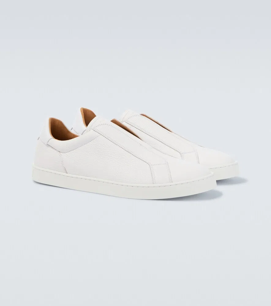 Кожаные слипоны Casaro Slip Magnanni, белый