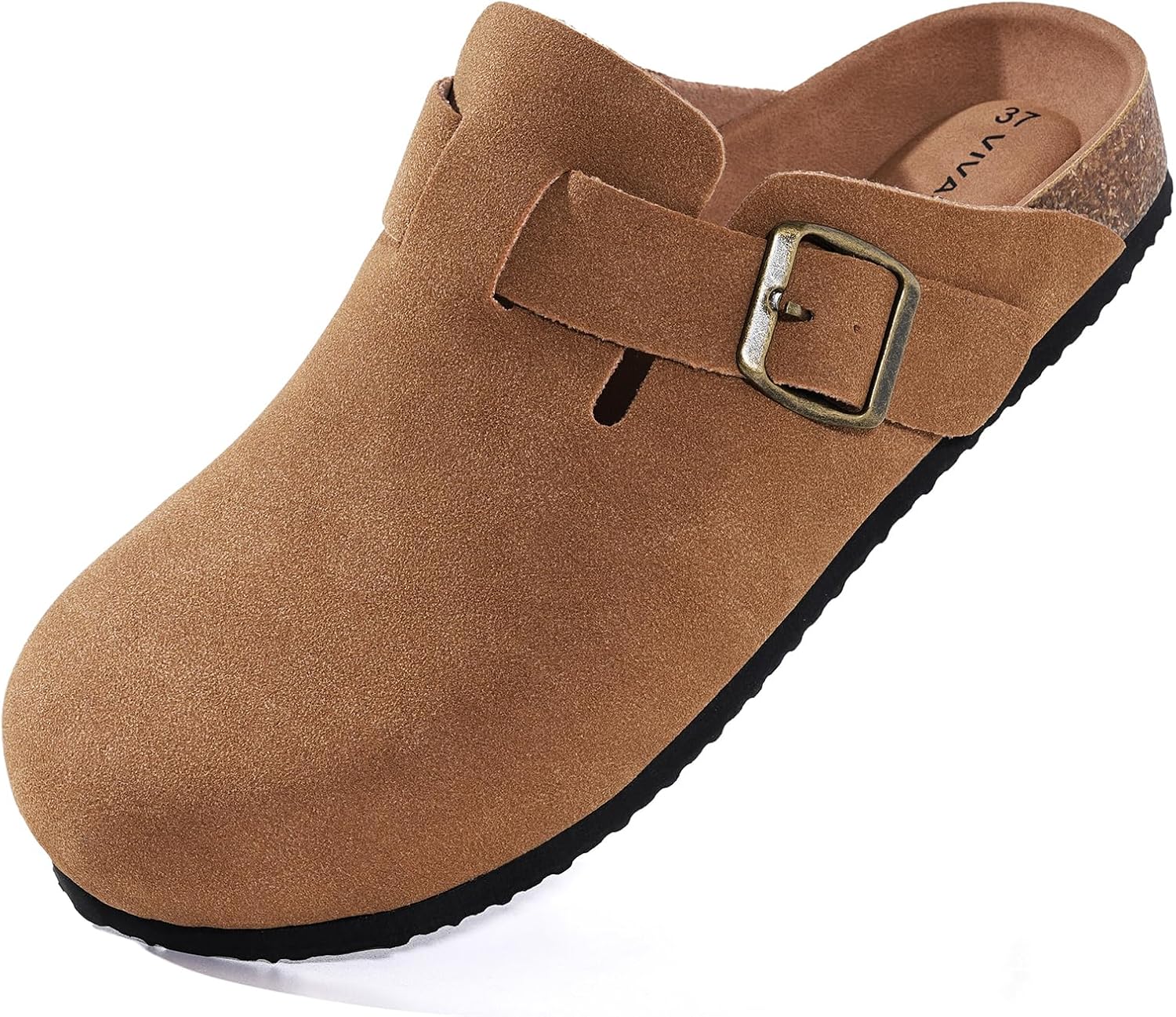 

Сабо для женщин и мужчин, сандалии на пробковой стельке, удобные слипоны, с поддержкой свода стопы, замшевые сабо Vivasun, желтый