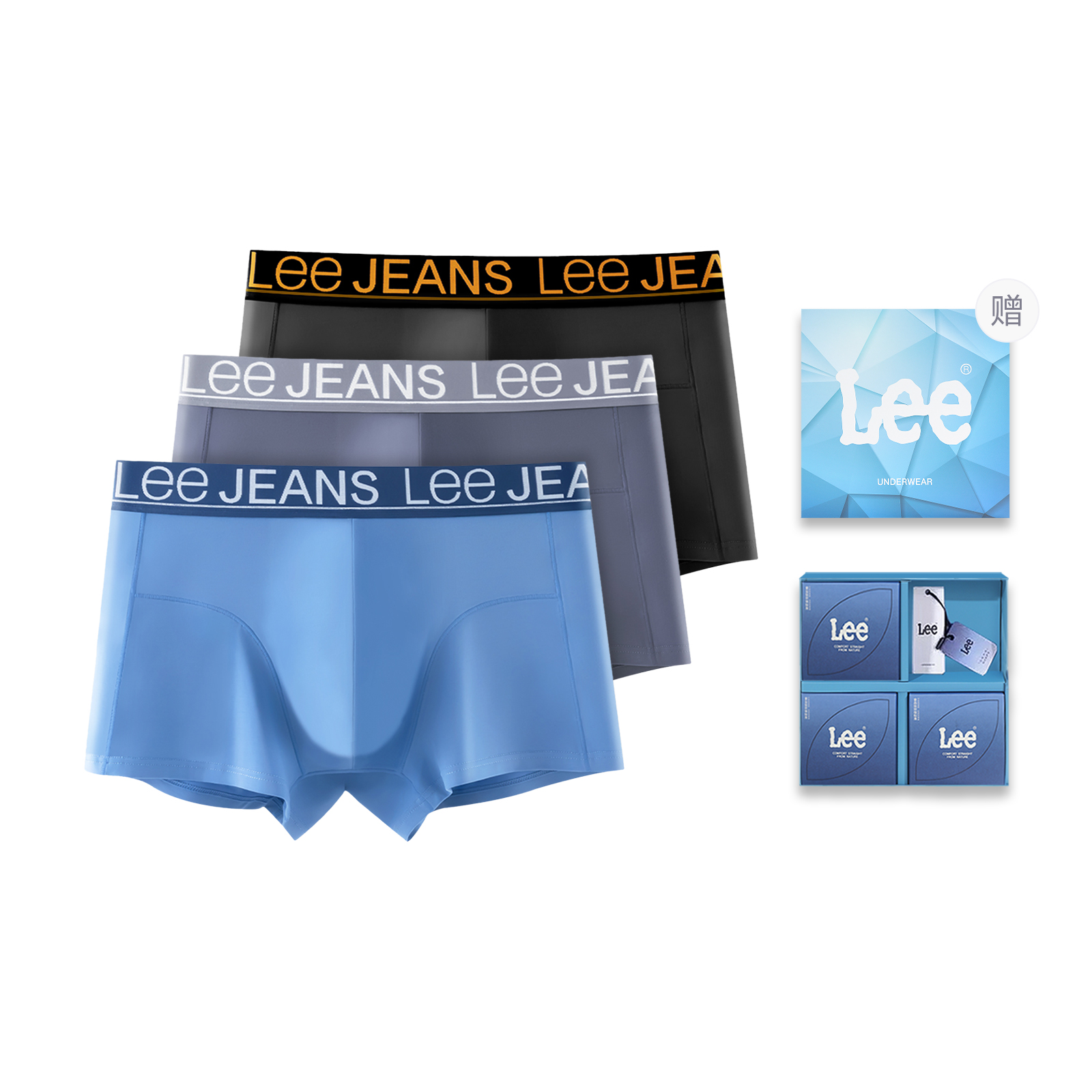 

Sunset 4.0 трусы мужские подарочный набор комбинация Lee, синий