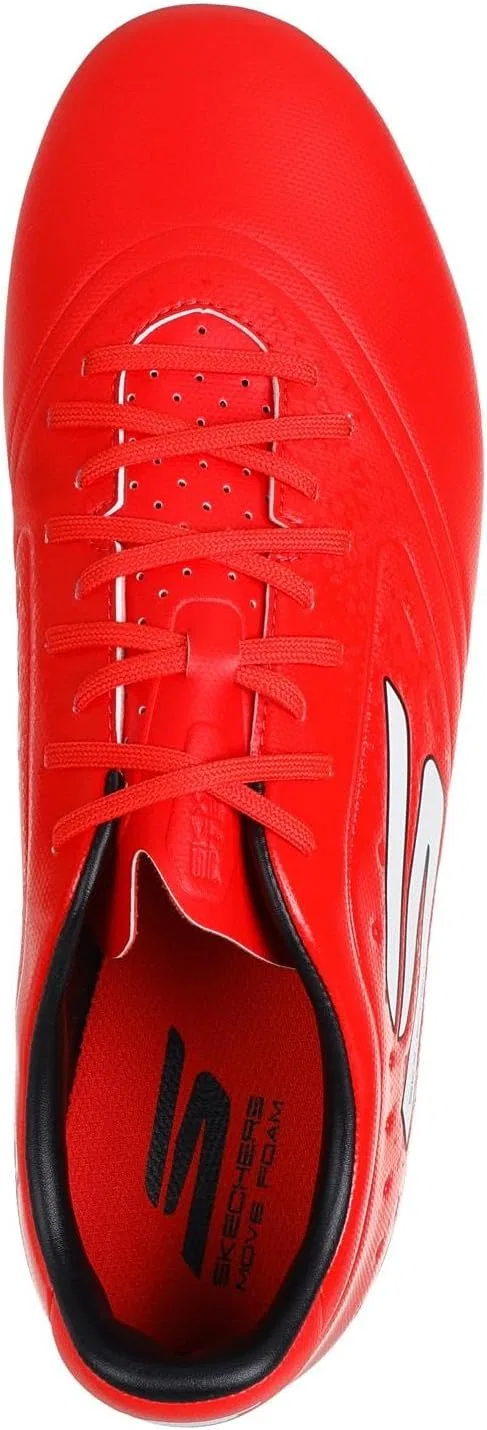 Мужские беговые кроссовки Skechers Razor 1.5 Academy Firm Ground, Red Synthetic Black Trim — фото 3