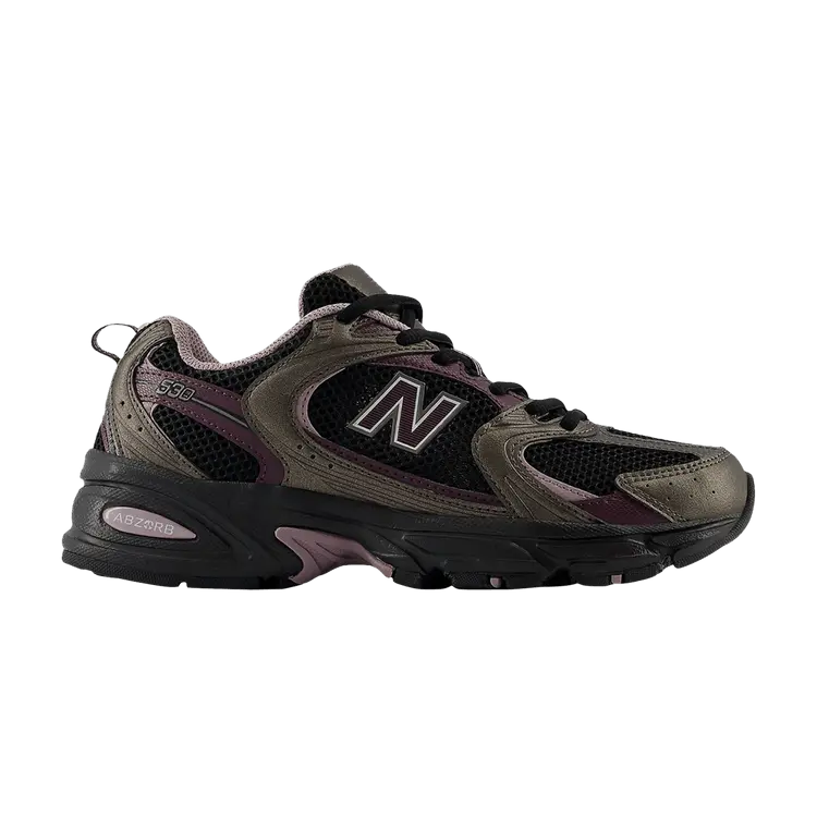 

Кроссовки New Balance 530 Black Metallic Plum Brown, черный