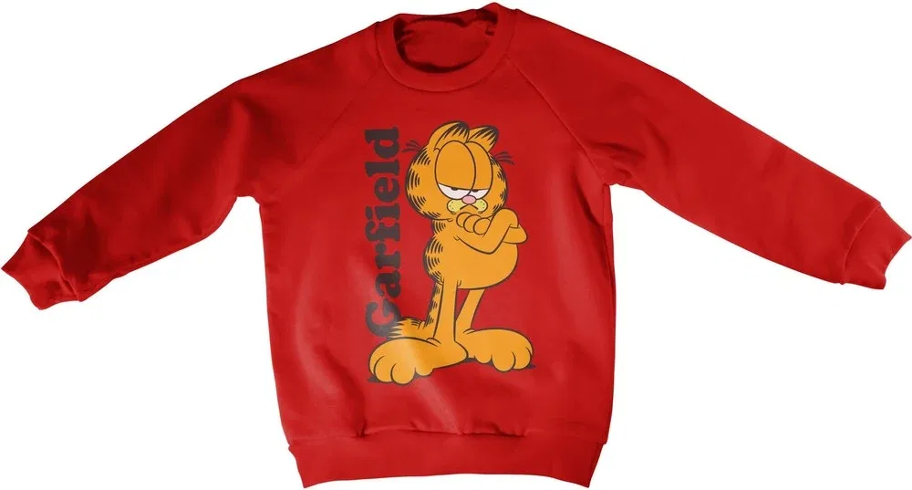 Свитшот детский красный, Garfield, красный