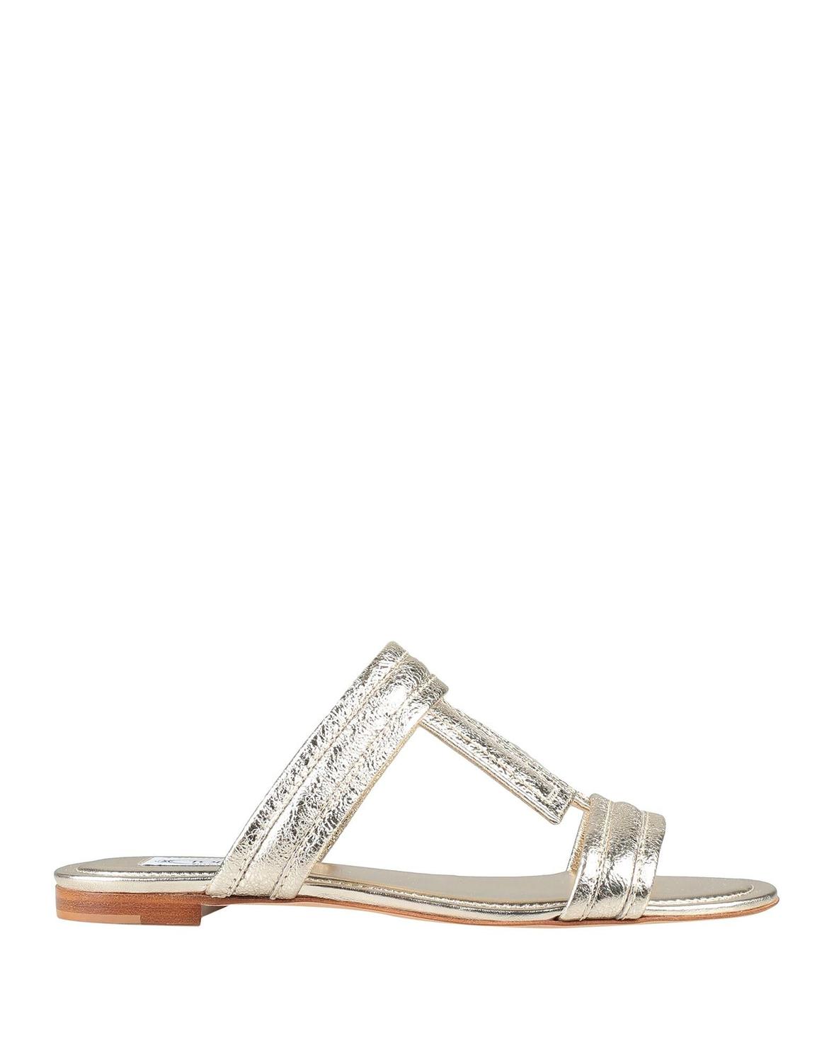 Сандалии Tod'S, платиновый