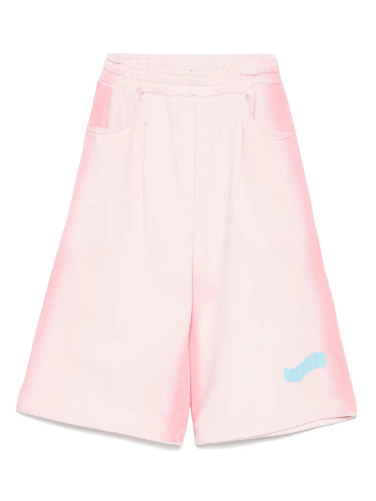 

MSGM Kids шорты с принтом, розовый