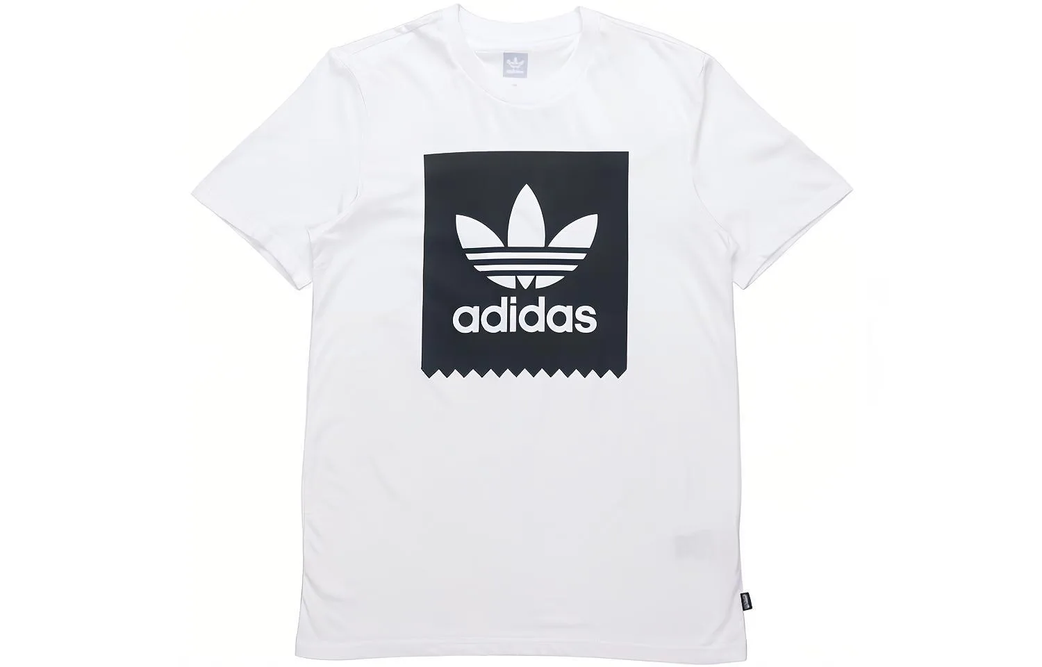 Adidas Originals Футболка мужская черно-белая с круглым вырезом умеренного прямого кроя