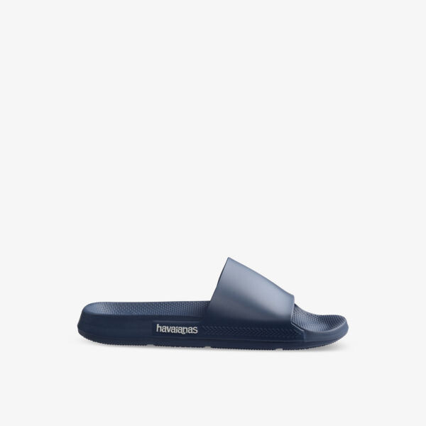 

Классические резиновые слайдеры с тисненым логотипом Havaianas, синий