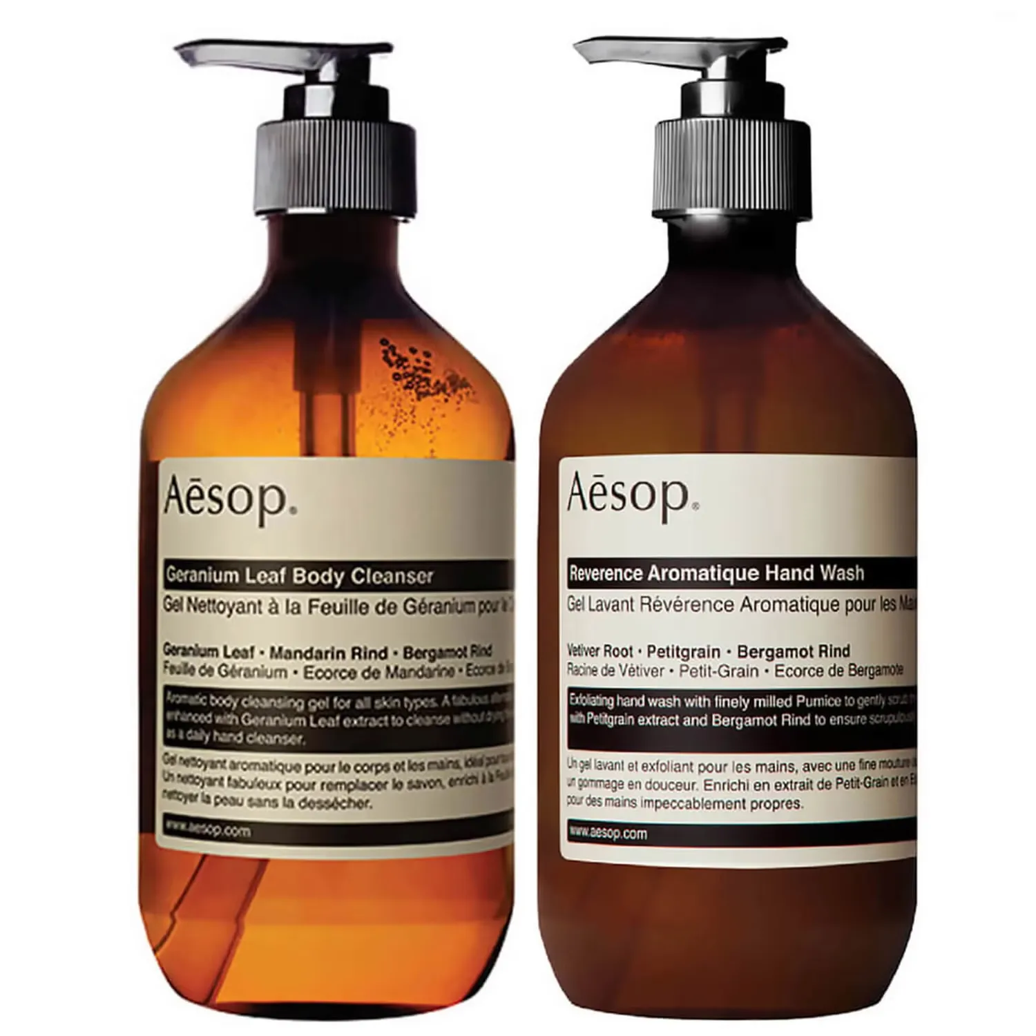 

Набор очищающего средства Geranium и средства для мытья рук Reverence Aesop