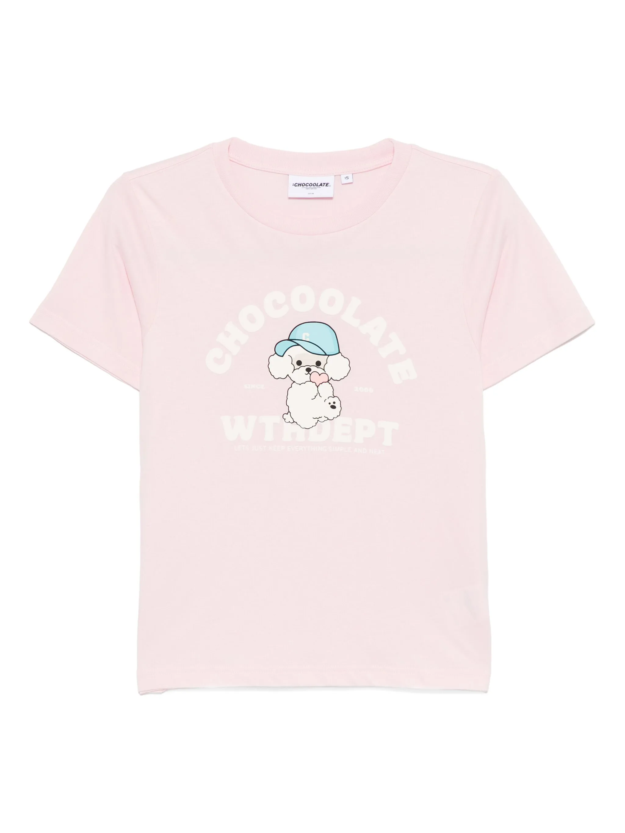

Футболка с графичным принтом Chocoolate, розовый