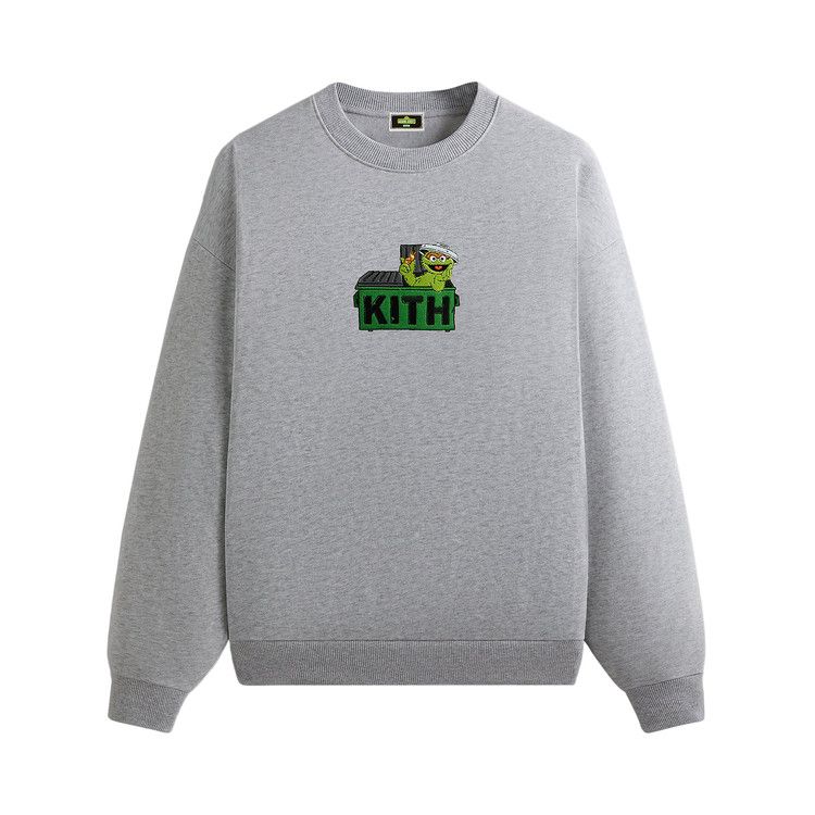 

Свитер Kith For Sesame Street Oscar The Grouch Nelson Crewneck, Medium Heather Grey
