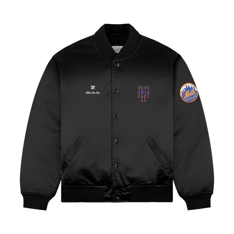 

Куртка Aimé Leon Dore x New York Mets Satin Varsity Jacket, Jet Black
