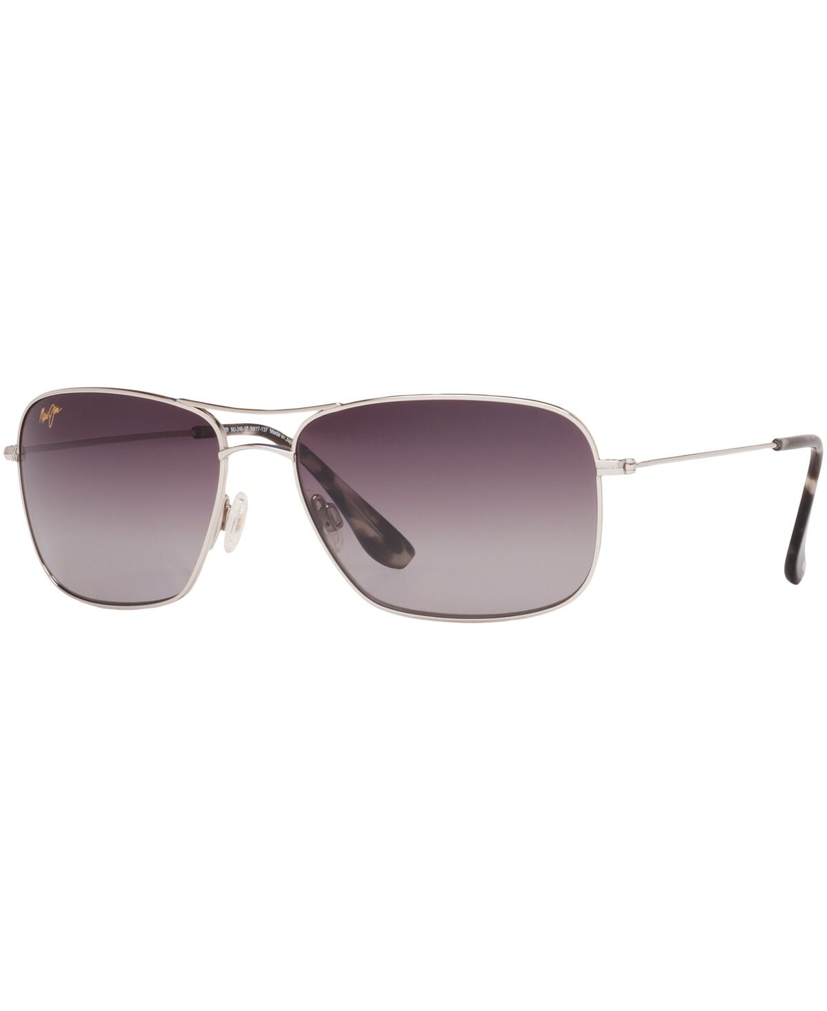 

Wiki Wiki Поляризованные солнцезащитные очки, 246 Maui Jim, серебро