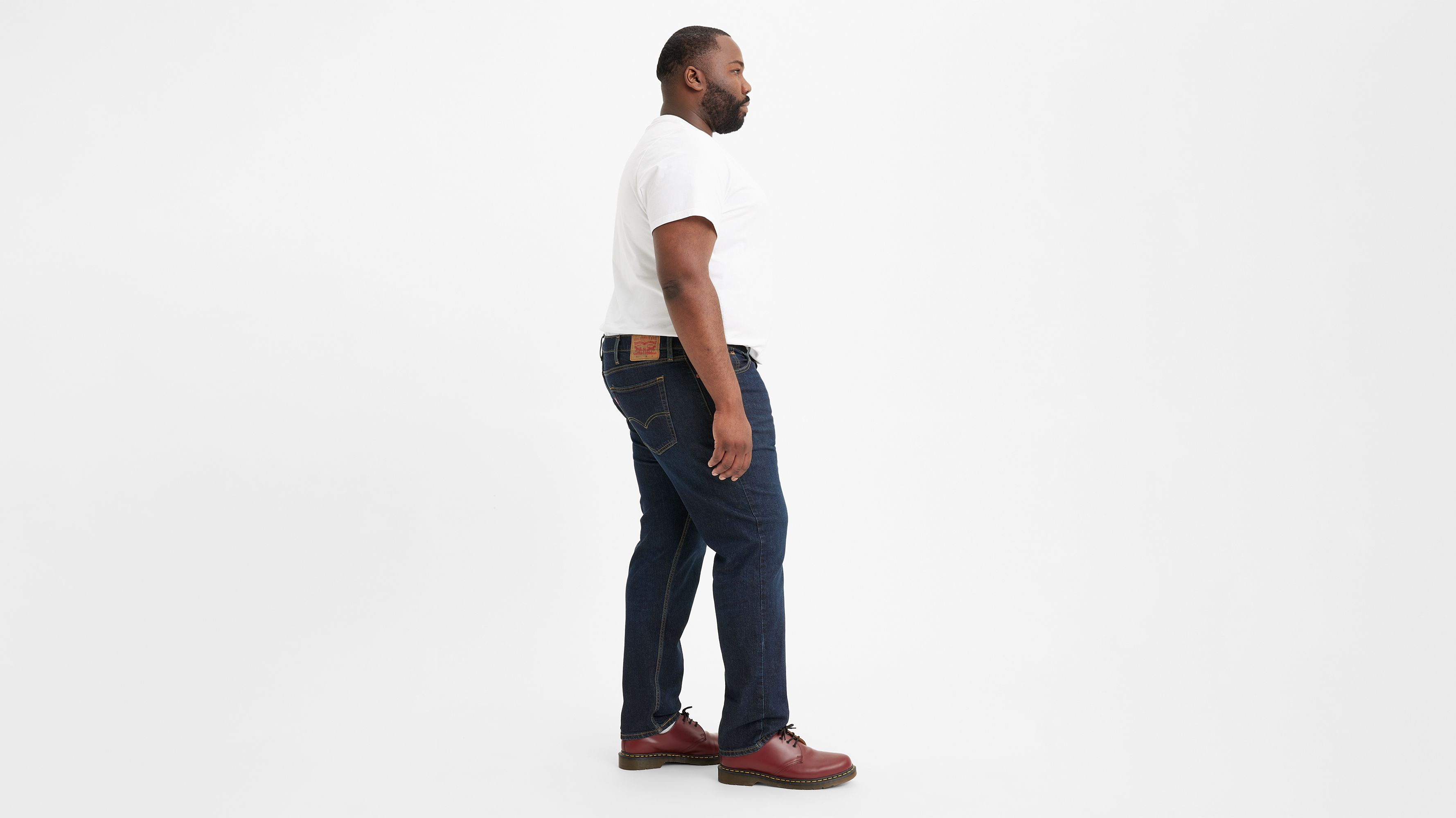 

502 Taper Fit мужские джинсы (для больших и высоких) Levi's, цвет Clean Run - Dark Wash - Stretch