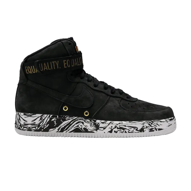 

Кроссовки Nike Air Force 1 High 'BHM', черный
