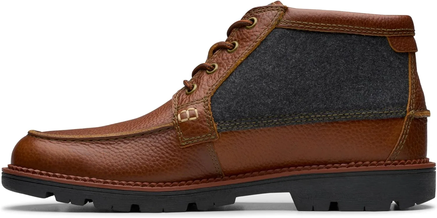 Мужские мокасины-оксфорды Clarks Maplewalk, коричневый — фото 3