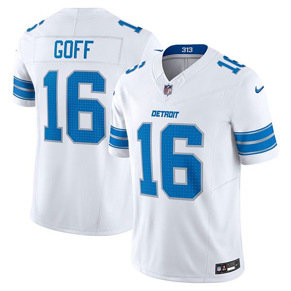 

Мужская футболка Detroit Lions Vapor FUSE Limited белая Jared Goff Nike