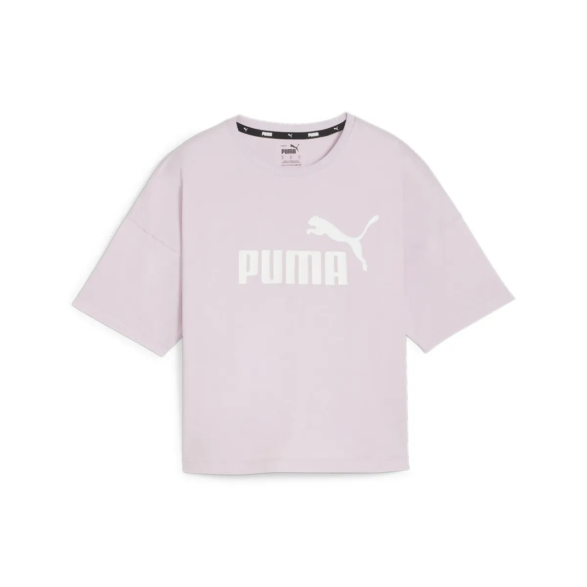 

Укороченный топ PUMA "Укороченная женская футболка с логотипом Essentials", фиолетовый