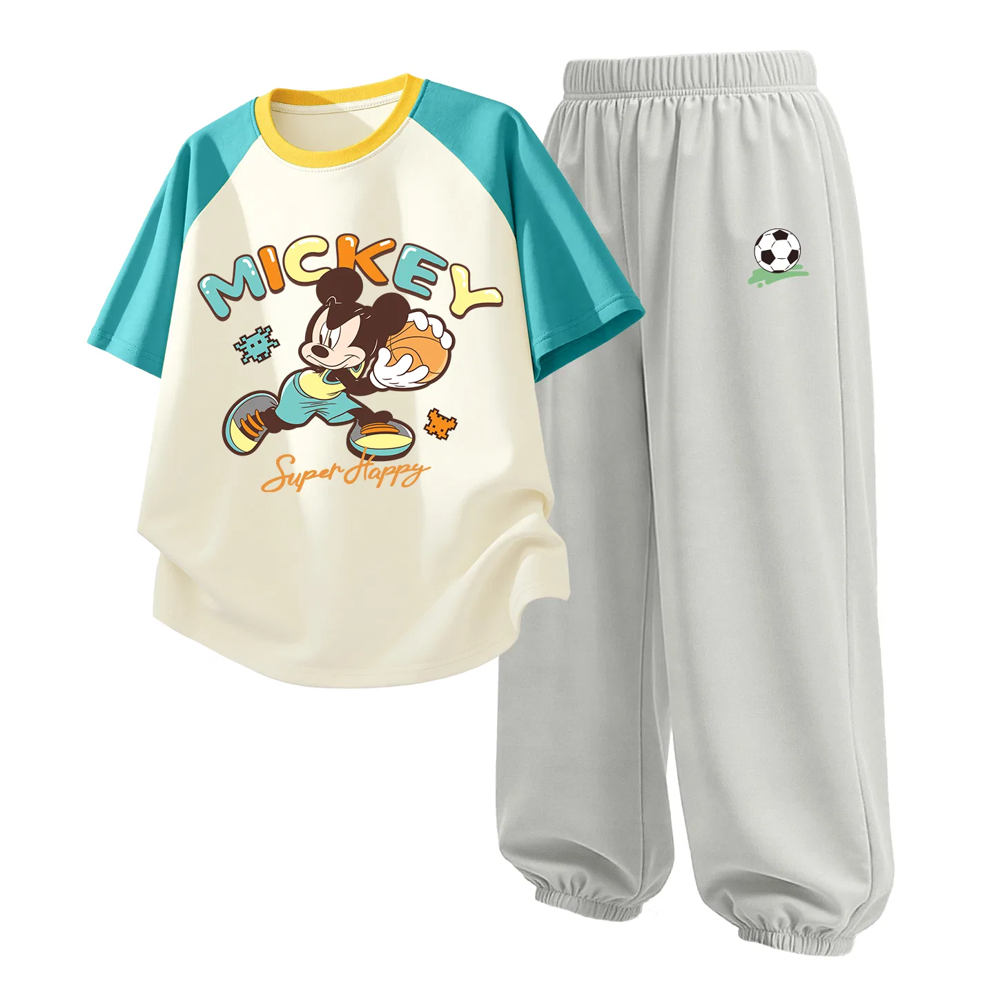 Детский спортивный костюм Casual Sportswear 2 Piece Set Disney, Di Chao Flower Purple White+Dini Knot K Taro Purple — фото 3