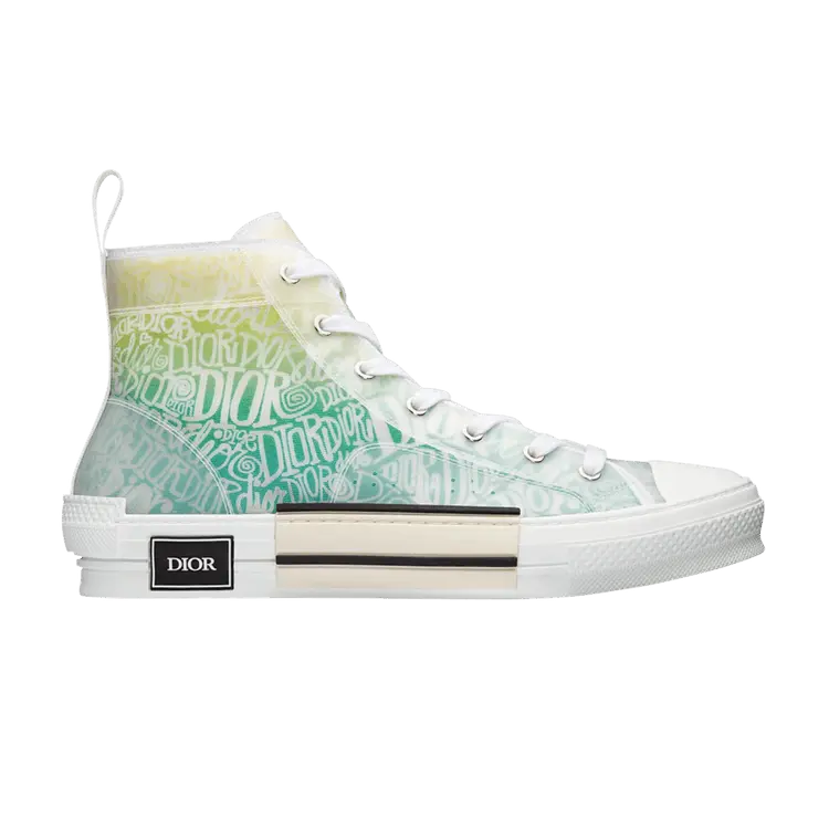 

Кроссовки Dior Shawn Stussy x Dior B23 High Dior and Shawn Print - Yellow Green, зеленый